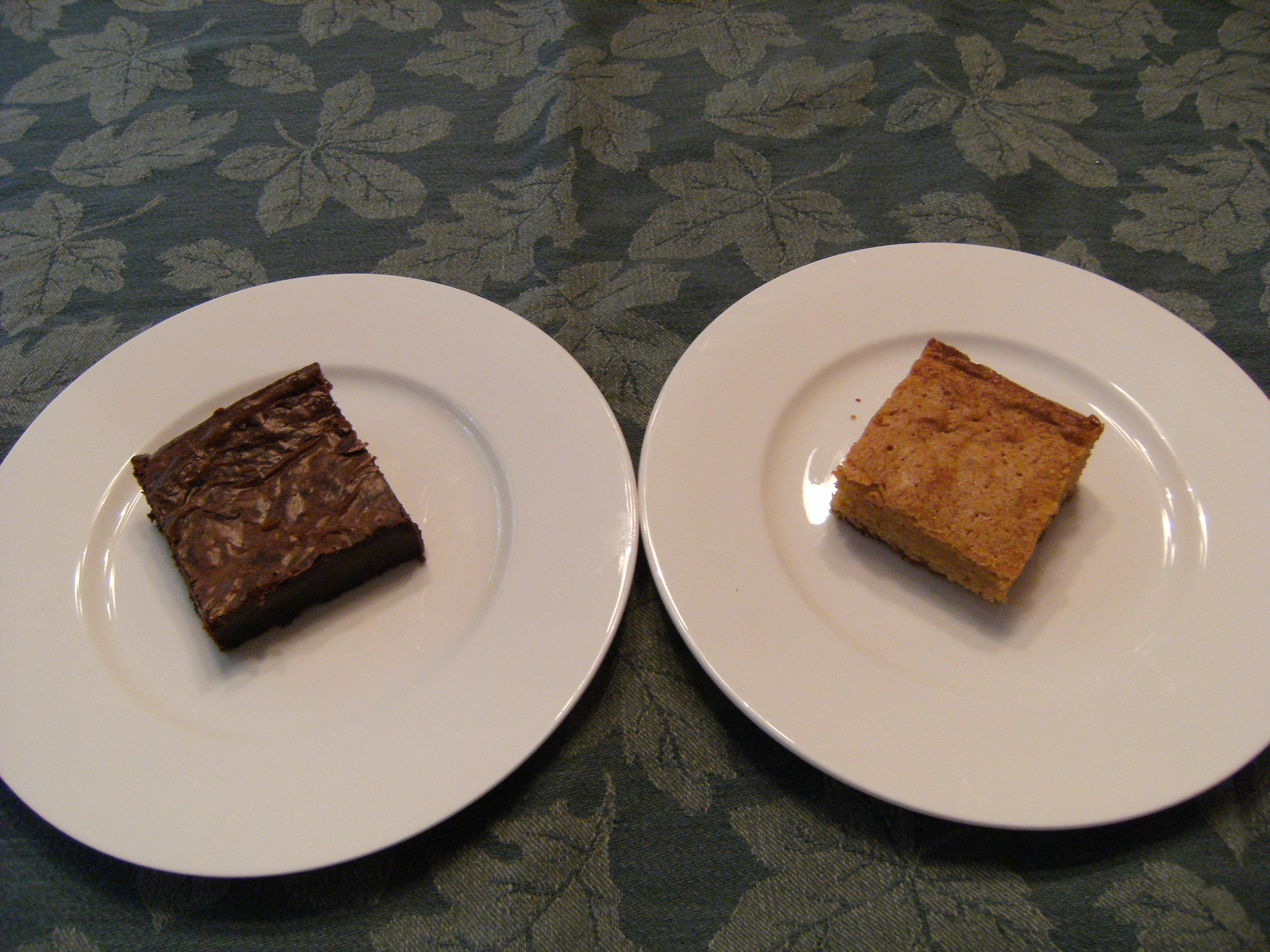 Blondies vs. Brownies - See which dessert won our taste test throw down and get recipes for both of them on ComfortablyDomestic.com
