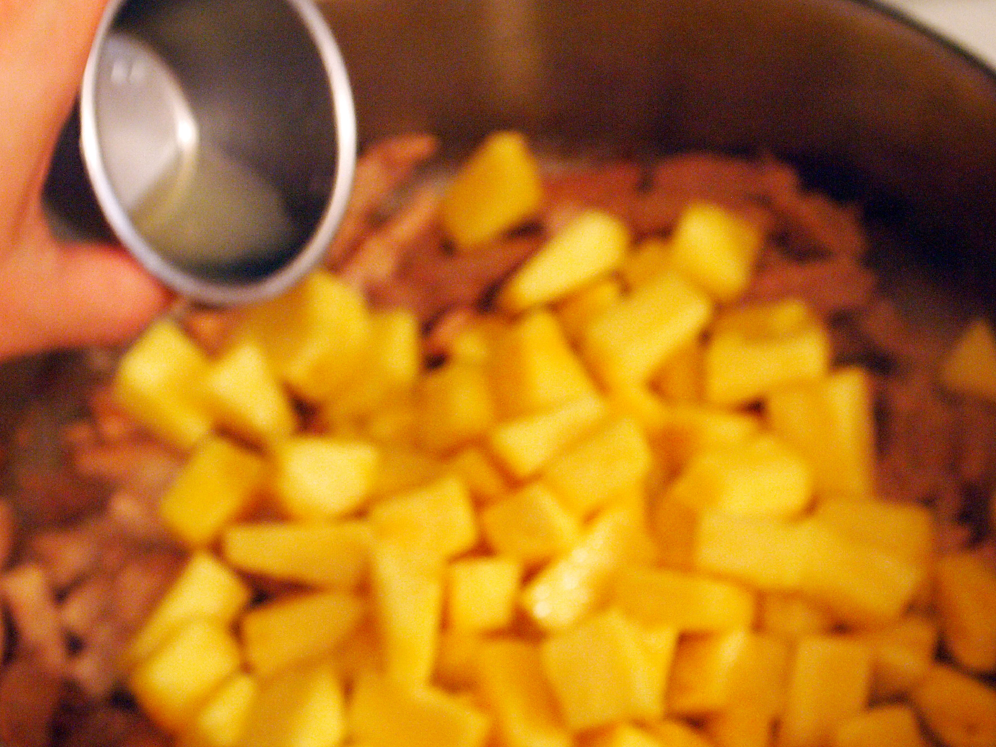 blurry cooking shot