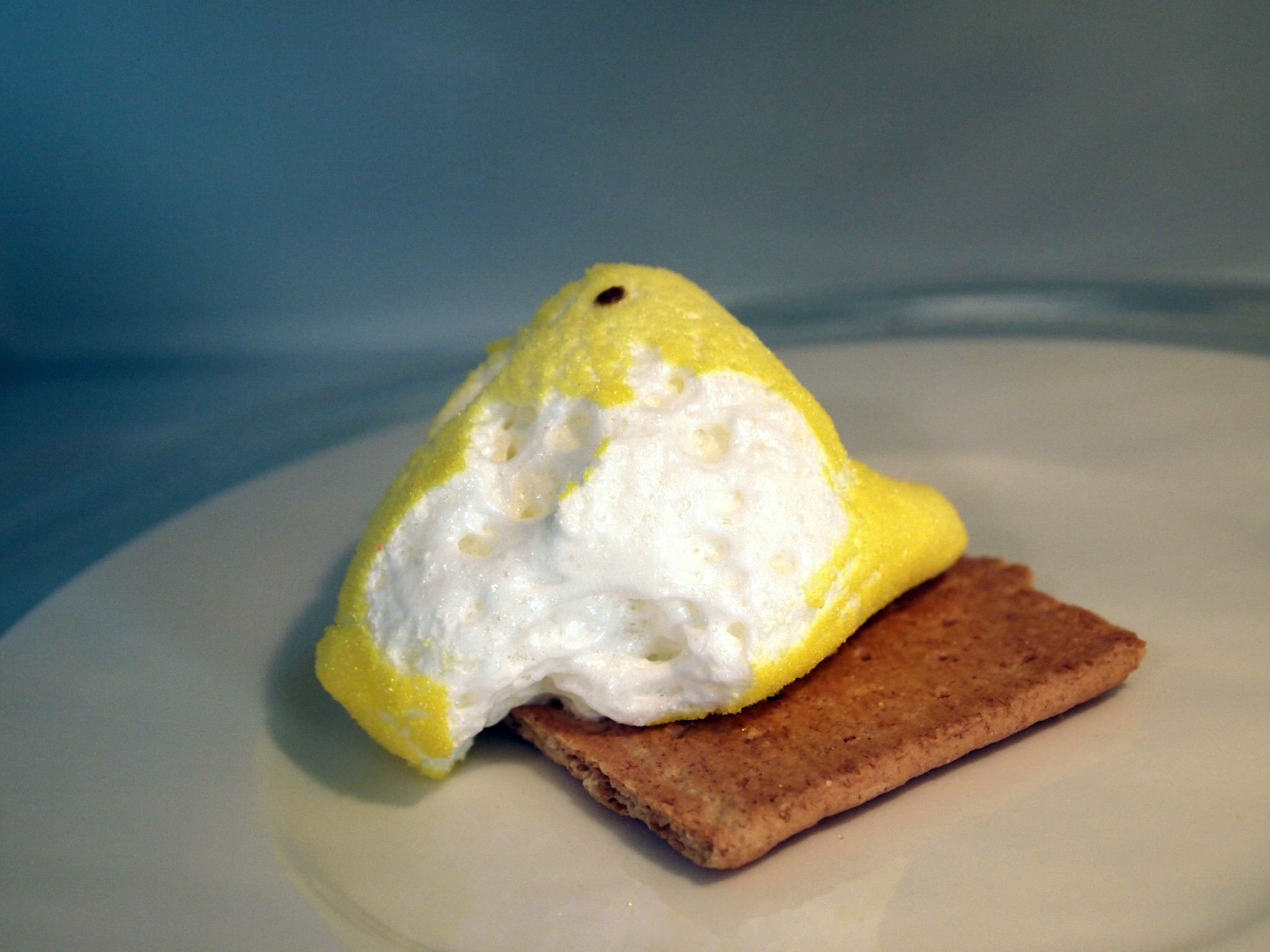 marshmallow Peeps - after being microwaved