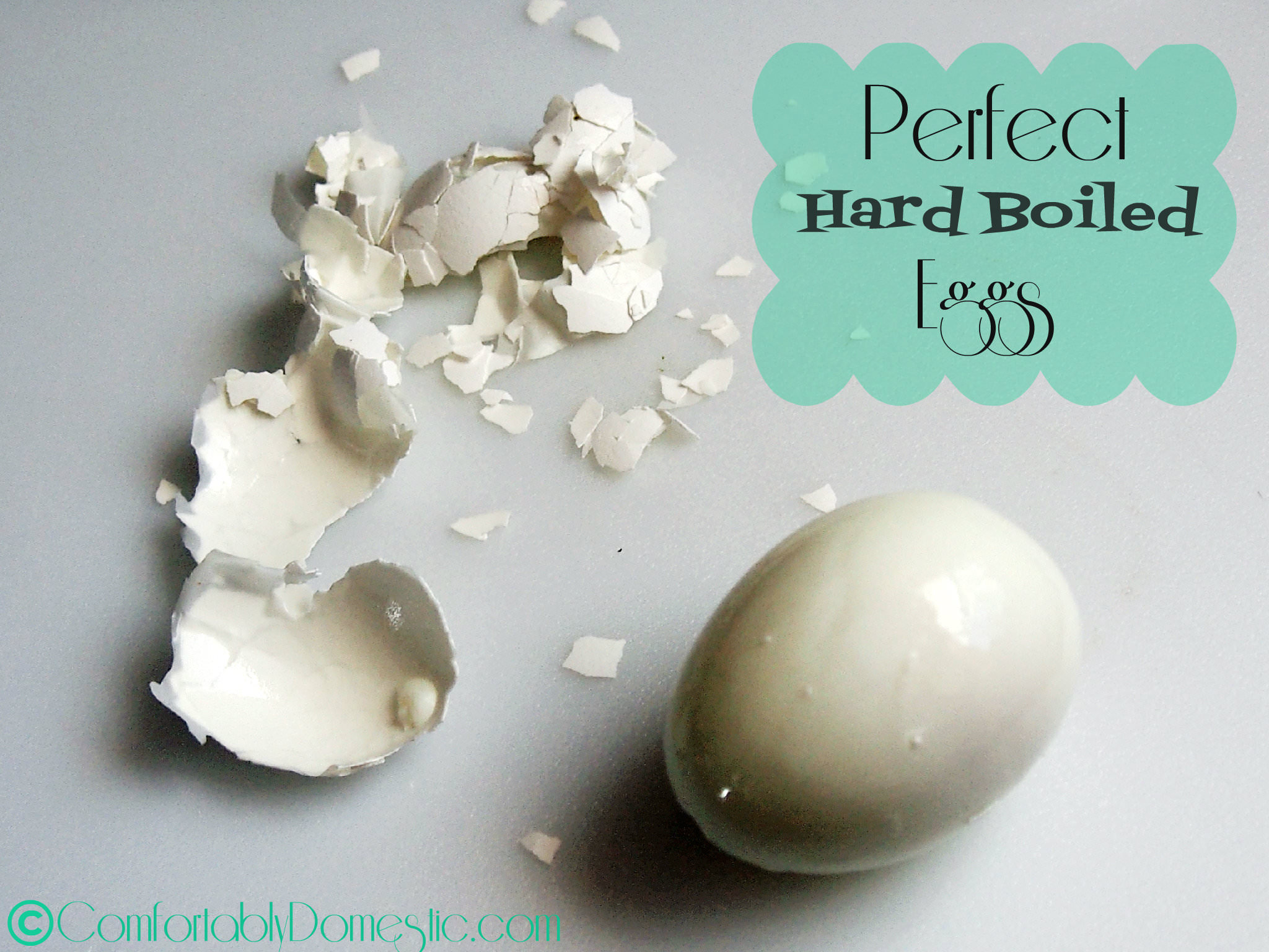 Perfect Hard Boiled Eggs via ComfortablyDomestic.com