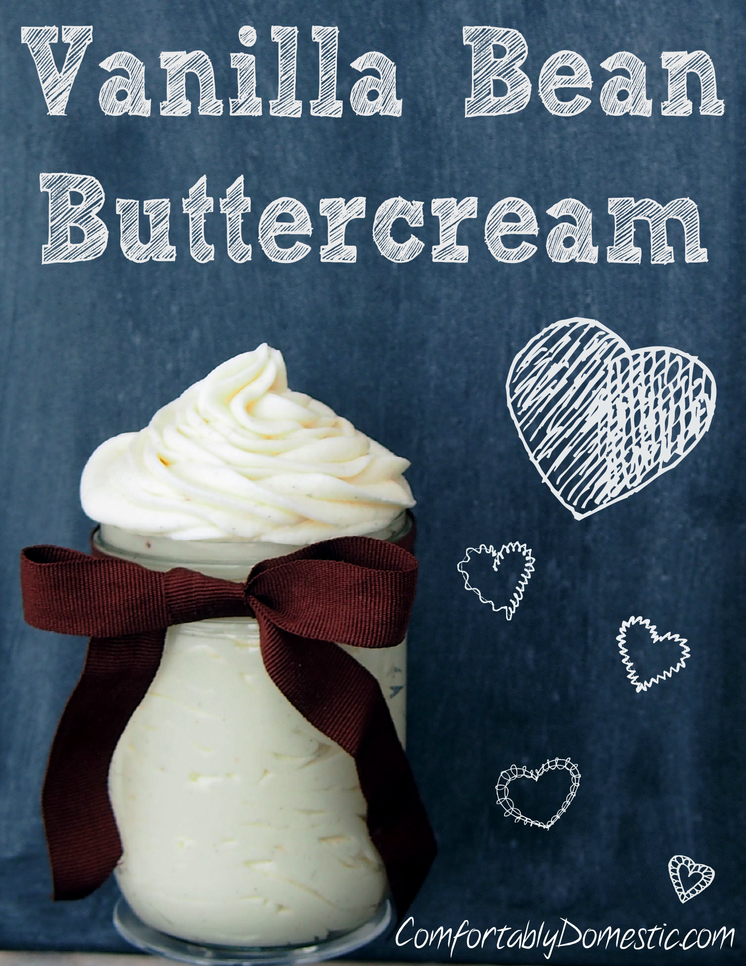 Vanilla bean buttercream frosting, soft and creamy, is anything but ordinary, thanks to the intense flavor of real vanilla bean caviar in the recipe. | ComfortablyDomestic.com
