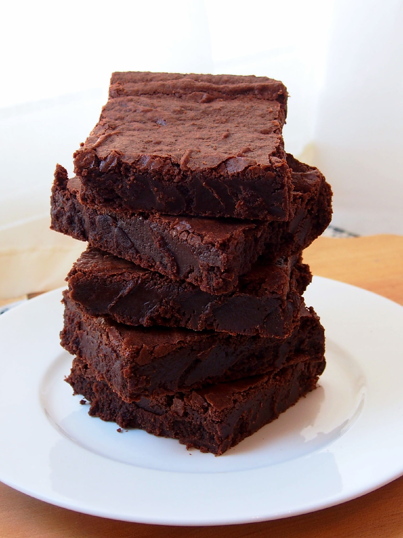One-Bowl Fudgy Brownies | ComfortablyDomestic.com are ready from scratch in about the time it takes to prepare a mix. 